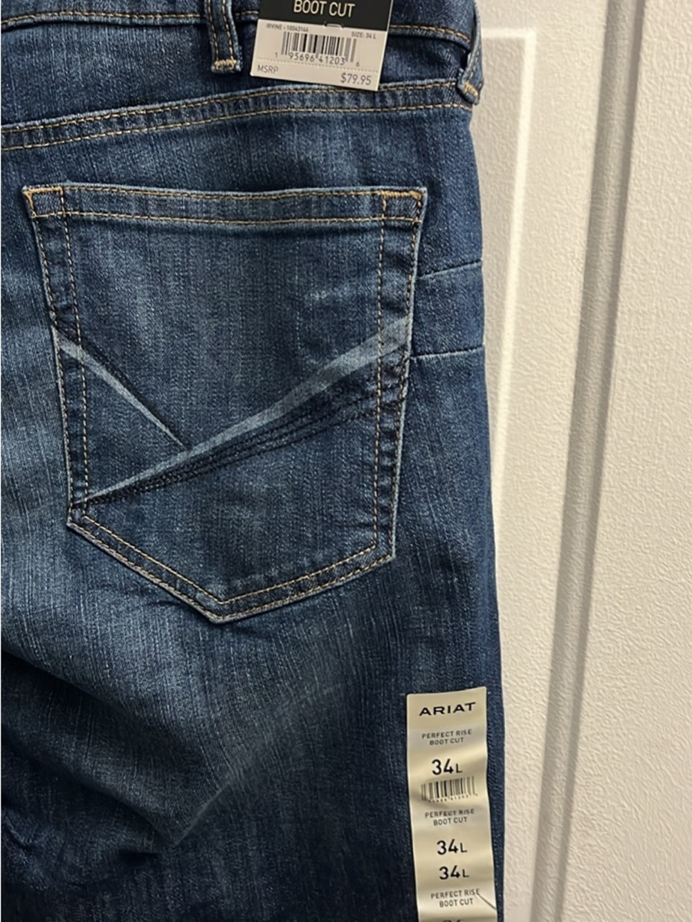 Ariat Perfect Rise Men’s Bootcut Jeans Size 34 Long NWT - Picture 4 of 12